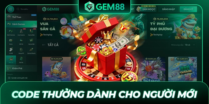 Code thưởng dành cho người mới