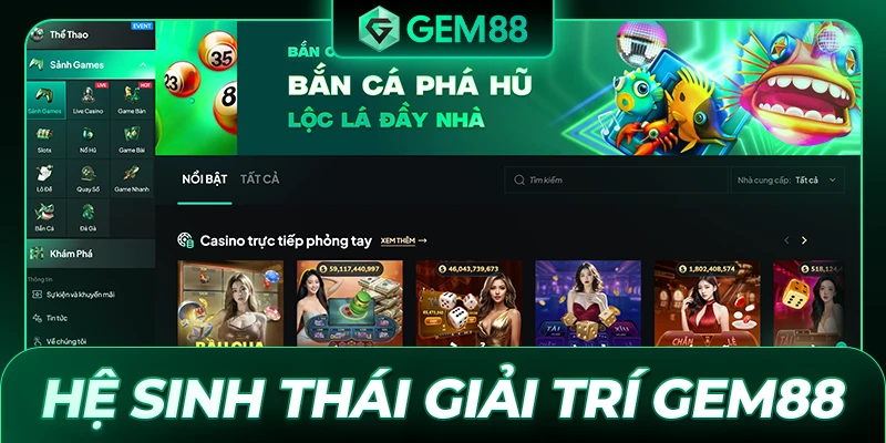 Hệ Sinh Thái Giải Trí GEM88