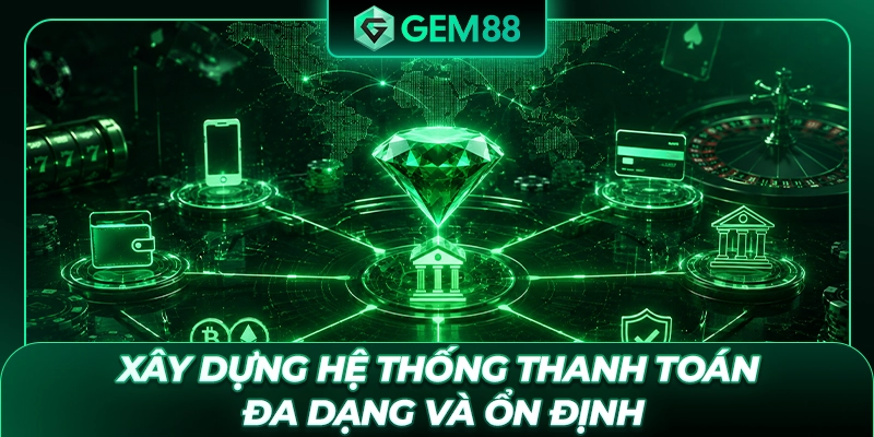 Xây dựng hệ thống thanh toán đa dạng và ổn định
